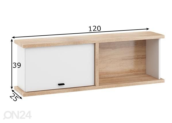 Полка настенная 120 cm размеры