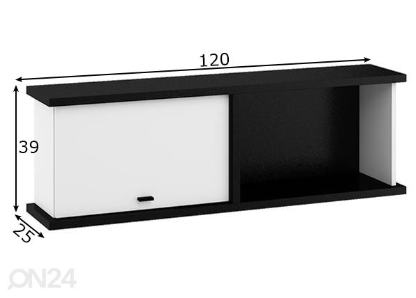 Полка настенная 120 cm размеры