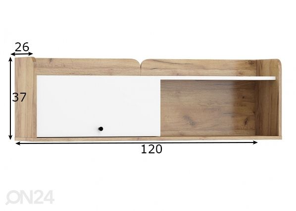 Полка настенная 120 cm размеры