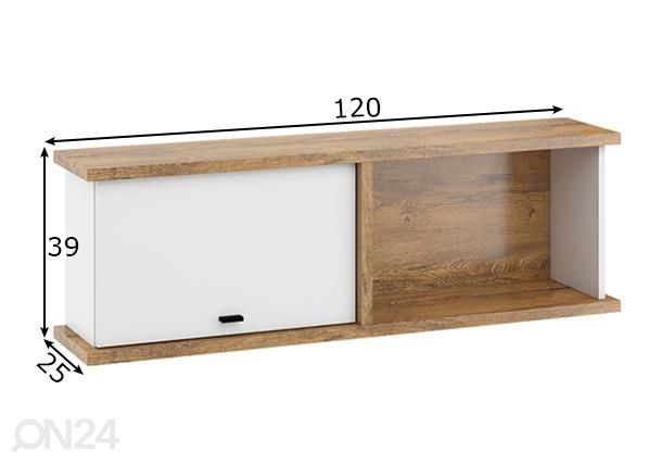 Полка настенная 120 cm размеры