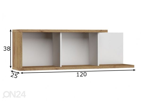 Полка настенная 120 cm размеры