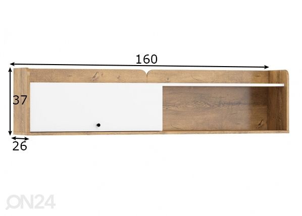 Полка настенная 160 cm размеры