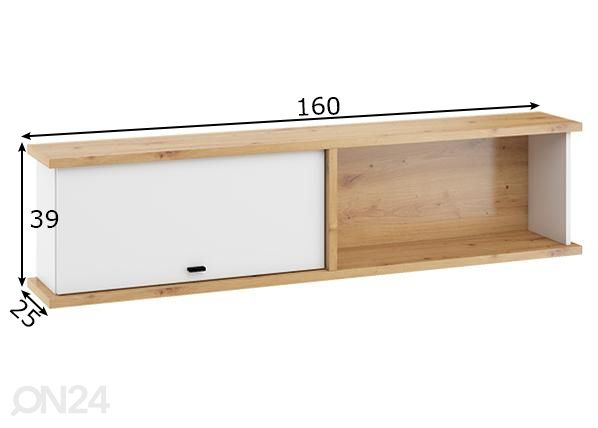 Полка настенная 160 cm размеры