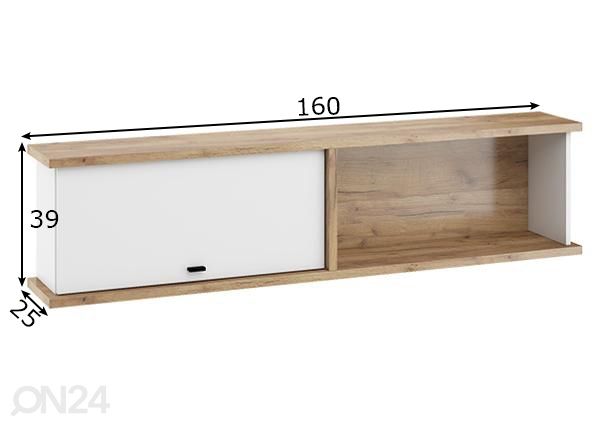 Полка настенная 160 cm размеры