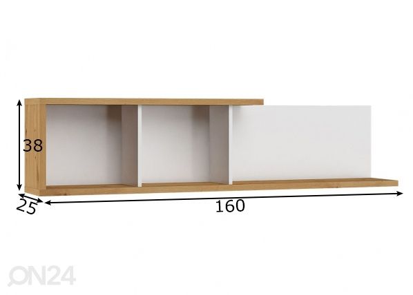 Полка настенная 160 cm размеры