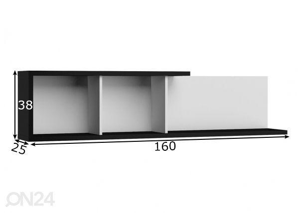 Полка настенная 160 cm размеры