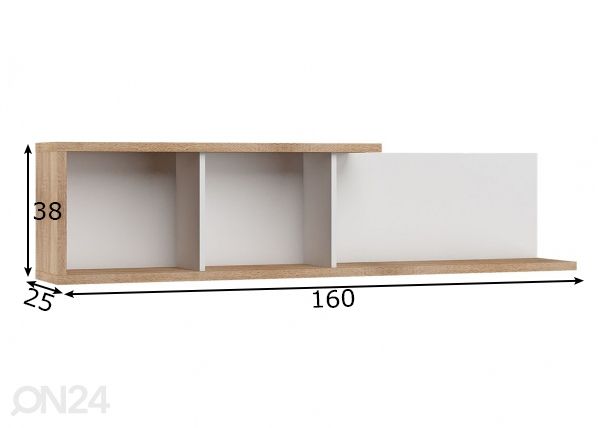 Полка настенная 160 cm размеры
