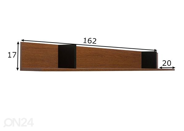 Полка настенная 162 cm размеры