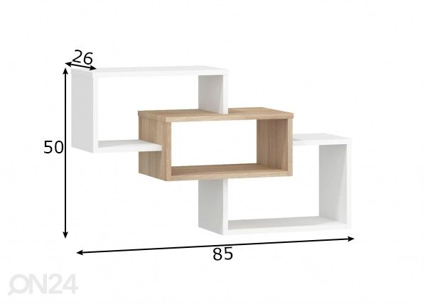 Полка настенная 85 cm размеры