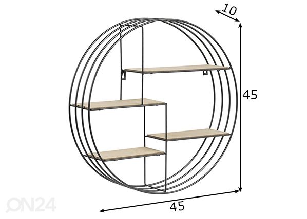 Полка настенная Berry Ø 45 см размеры