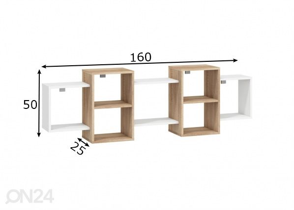 Полка настенная Clon 160 cm размеры