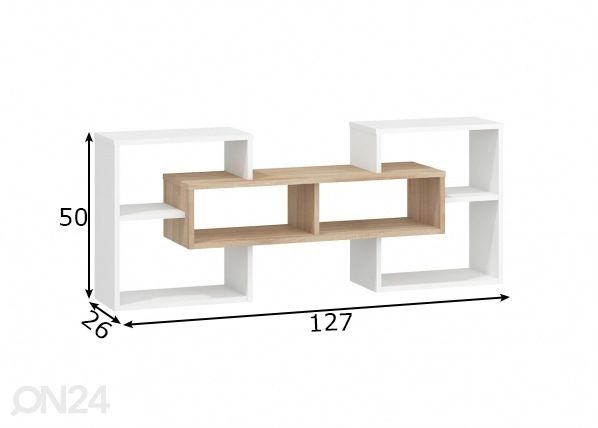 Полка настенная Macroom 127 cm размеры