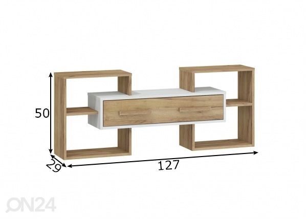 Полка настенная Macroom 127 cm размеры