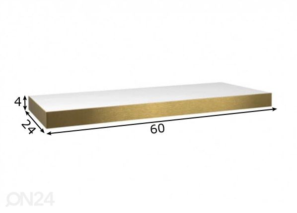 Полка настенная Shelvy 60 cm размеры