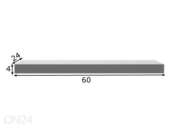 Полка настенная Shelvy 60 cm размеры