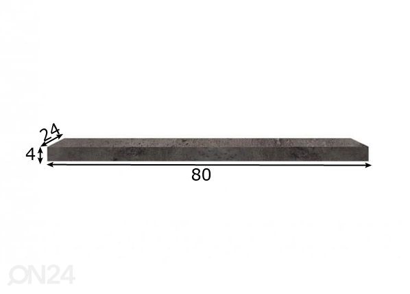 Полка настенная Shelvy 80 cm размеры