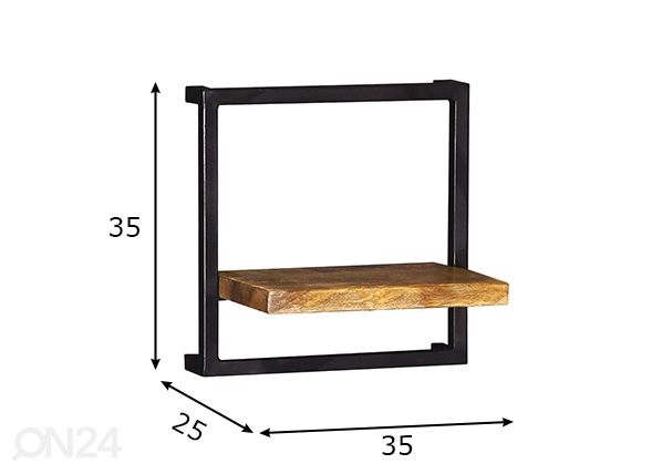 Полка настенная Sidney 35 cm размеры