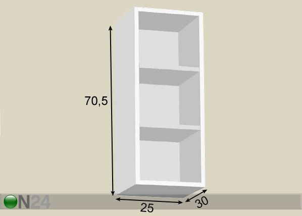 Полка 25 cm размеры