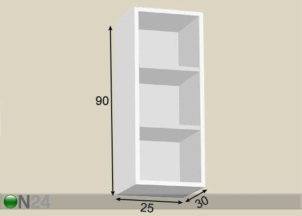 Полка 25 cm размеры