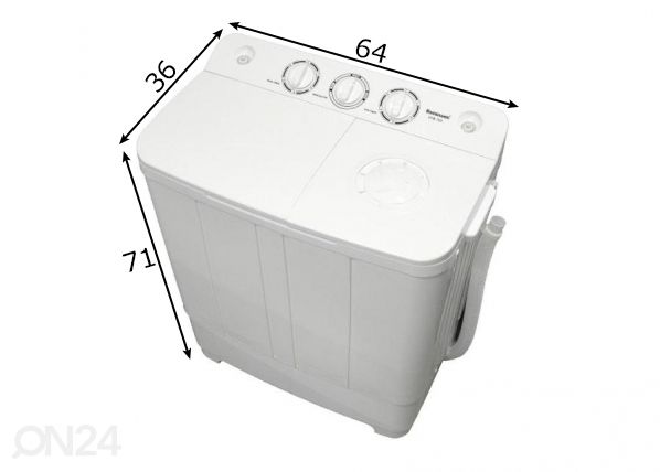 Полуавтоматическая стиральная машина Ravanson XPB700 размеры