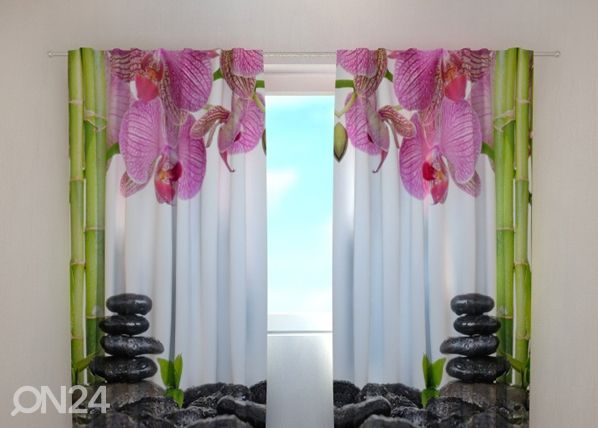 Полузатемняющая штора Orchids and bamboo 240x220 cm