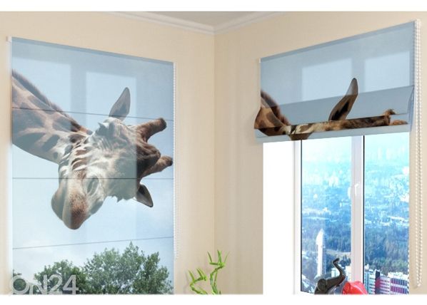 Полупрозрачная римская штора Girafe 100x120 cm