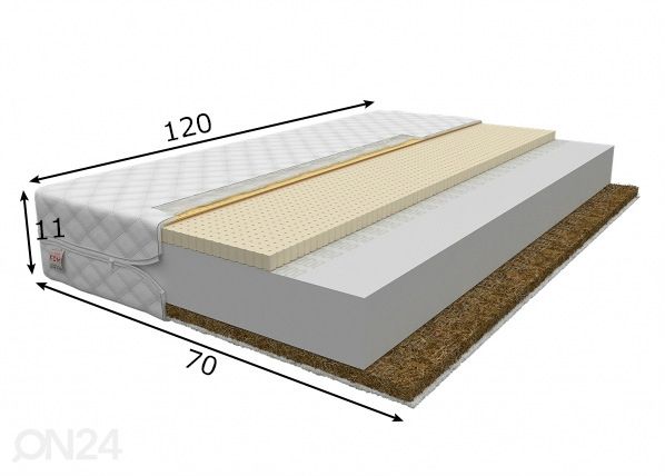 Поролоновый матрас 70x120 cm размеры