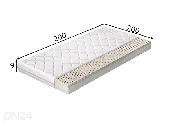 Поролоновый матрас Moska 200x200 cm размеры