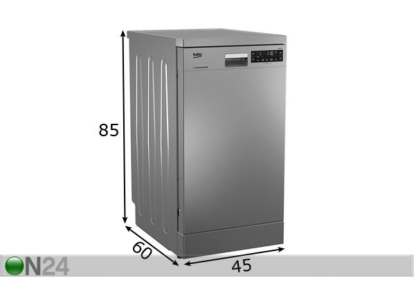 Посудомоечная машина Beko DFS29030X размеры