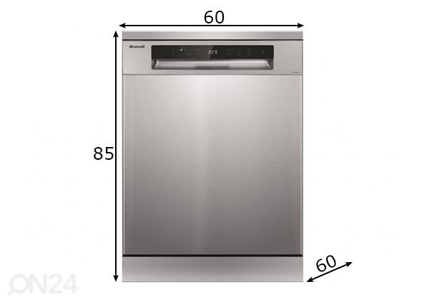 Посудомоечная машина Brandt BCF532DQX размеры