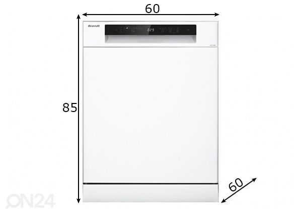 Посудомоечная машина Brandt BDF424DW размеры