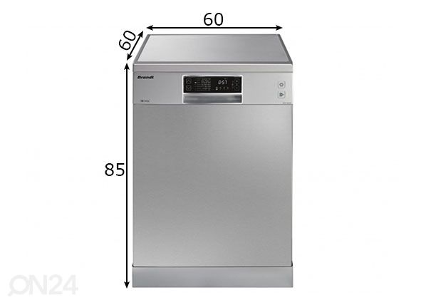 Посудомоечная машина Brandt DSF15624X размеры