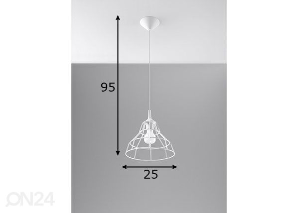 Потолочный светильник Anata, белый размеры