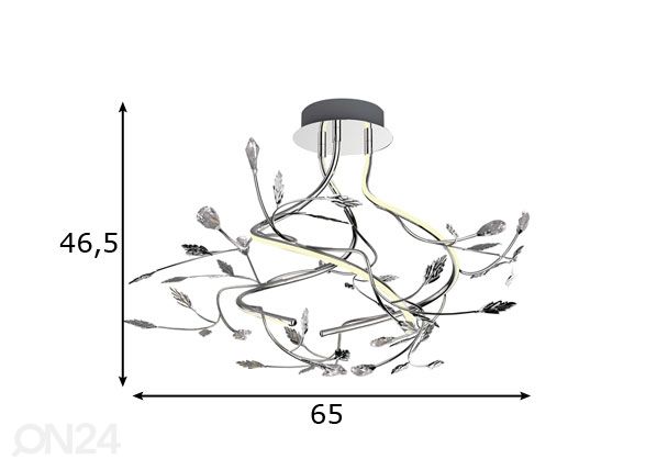 Потолочный светильник Bella LED размеры