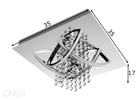 Потолочный светильник Canto LED размеры