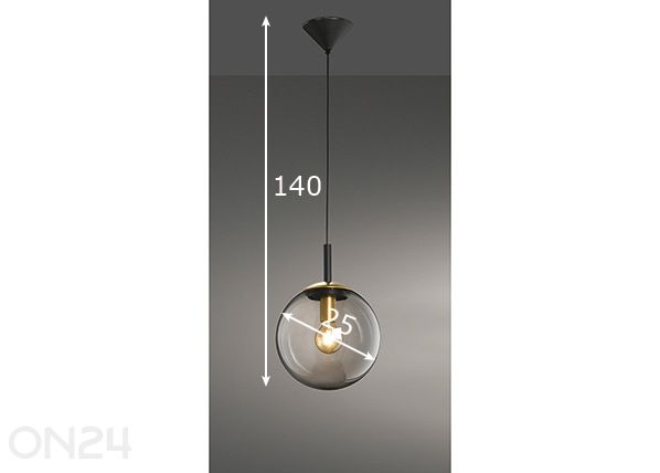 Потолочный светильник Dini Ø 25 см размеры