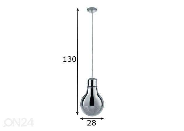 Потолочный светильник Edison II размеры