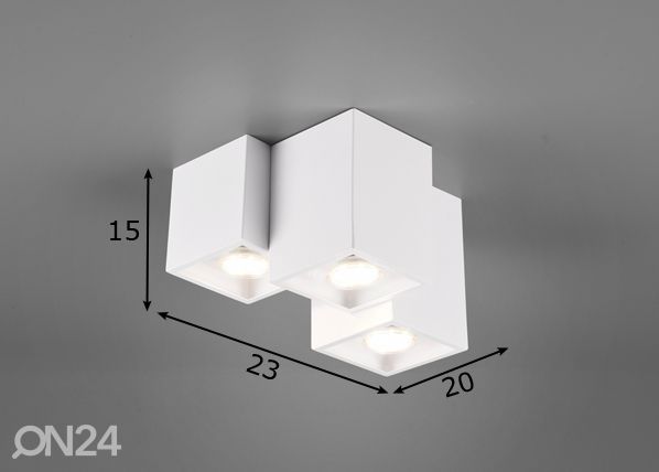 Потолочный светильник Fernando 3 размеры