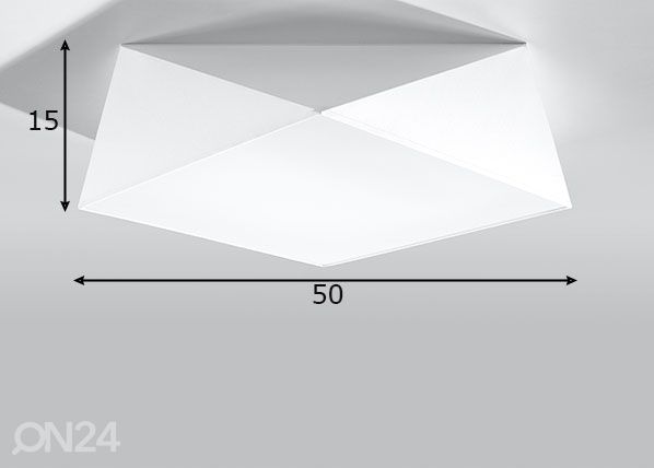 Потолочный светильник Hexa 45, белый размеры
