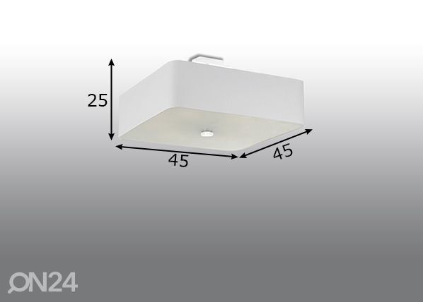 Потолочный светильник Lokko 45 cm, белый размеры