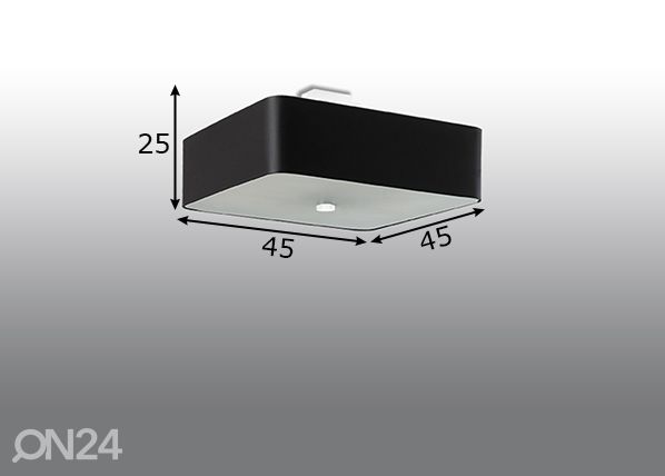 Потолочный светильник Lokko 45 cm, черный размеры