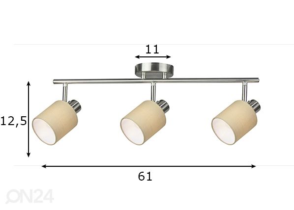 Потолочный светильник Natina размеры