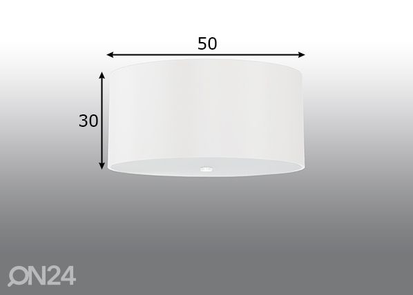 Потолочный светильник Otto 50 cm, белый размеры