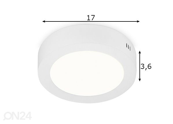 Потолочный светильник Ska Ø 17 cm размеры