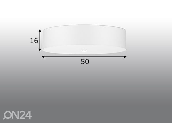 Потолочный светильник Skala 50 cm, белый размеры