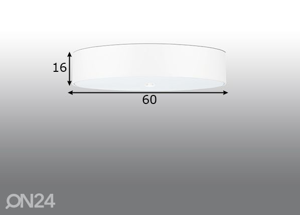 Потолочный светильник Skala 60 cm, белый размеры