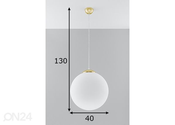 Потолочный светильник Ugo 40 cm, белый размеры