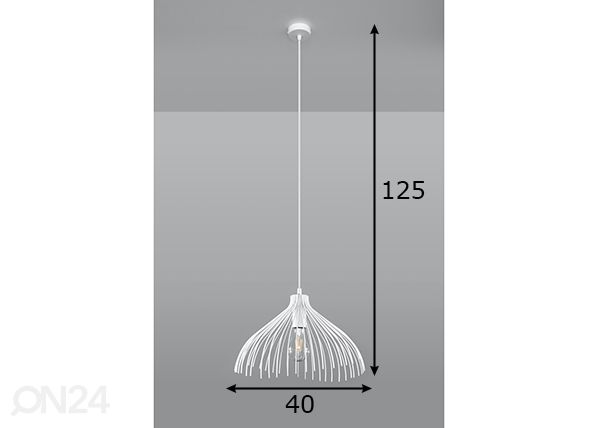 Потолочный светильник Umb, белый размеры