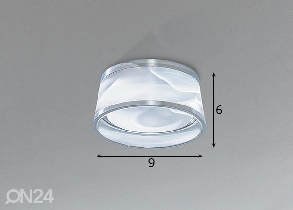 Потолочный светильник Una (4000K) Ø9 cm размеры
