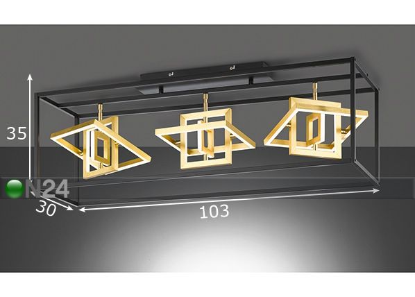 Потолочный LED светильник Square размеры